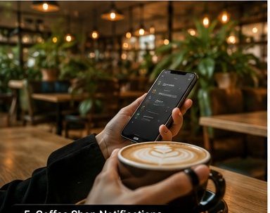 Contactless payment with AxonRing at a coffee shop